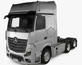 3D model of Mercedes-Benz Actros Camião Tractor 3 eixos 2024