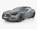 Mercedes-Benz CLE-class カブリオレ AMG 2024 3Dモデル wire render