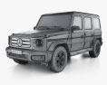 Mercedes-Benz G级 EQ 2024 3D模型 wire render