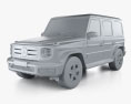 Mercedes-Benz G级 EQ 2024 3D模型 clay render