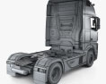 Mercedes-Benz Actros Camion Tracteur 2 essieux avec Intérieur 2024 Modèle 3d