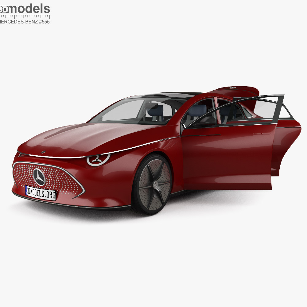 Mercedes-Benz CLA-Klasse mit Innenraum 2023 3D-Modell