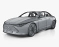 Mercedes-Benz CLA 클래스 인테리어 가 있는 2023 3D 모델  wire render
