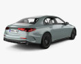Mercedes-Benz E-class sedan AMG Line with HQ interior 2023 3D 모델  back view
