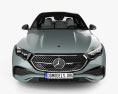 Mercedes-Benz E-class sedan AMG Line with HQ interior 2023 3d model front view