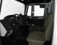 Mercedes-Benz Unimog U4000 Flatbed Canopy Truck with HQ interior 2000 3D модель seats