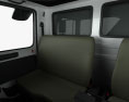Mercedes-Benz Unimog U4000 Flatbed Canopy Truck with HQ interior 2000 3D модель