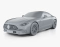 Mercedes-Benz AMG GT coupe 2025 3d model clay render