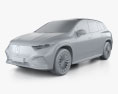 Mercedes-Benz EQS SUV AMG Line 2022 3Dモデル clay render