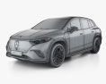 Mercedes-Benz EQS SUV Electric Art Line 2022 Modelo 3d wire render