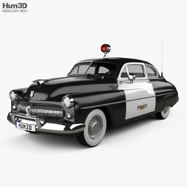 Mercury Eight Coupe Police 1949 3D model