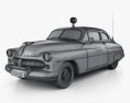 Mercury Eight Coupe Police 1949 Modèle 3d wire render