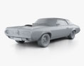 Mercury Cougar XR-7 1969 3d model clay render
