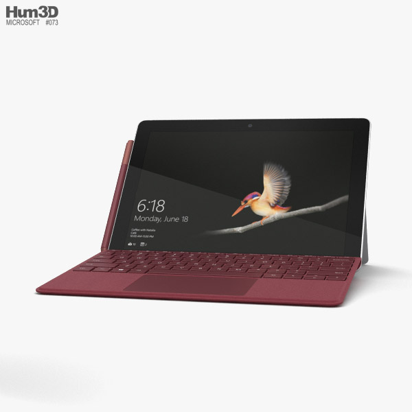 Microsoft Surface Go 3D-Modell