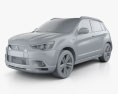 Mitsubishi ASX 2011 3d model clay render