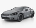 Mitsubishi Eclipse 2015 3D模型 wire render