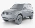 Mitsubishi Pajero TR4 2015 3D模型 clay render