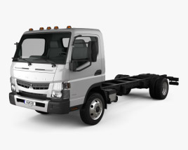 3D model of Mitsubishi Fuso Chassis Truck 2016