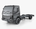 Mitsubishi Fuso Chassis Truck 2016 3d model wire render