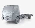 Mitsubishi Fuso Chassis Truck 2016 3d model clay render