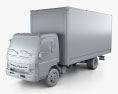 Mitsubishi Fuso Box Truck 2016 3d model clay render