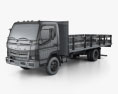 Mitsubishi Fuso Camión de Plataforma 2013 Modelo 3D wire render