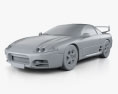 Mitsubishi 3000GT 2001 3D-Modell clay render