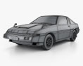 Mitsubishi Starion Turbo GSR III 1982 3D-Modell wire render