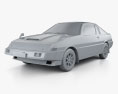 Mitsubishi Starion Turbo GSR III 1982 3D 모델  clay render