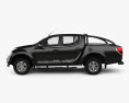 Mitsubishi L200 Triton Barbarian 黒 2015 3Dモデル side view