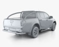 Mitsubishi L200 Triton Barbarian 黑色的 2015 3D模型