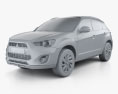 Mitsubishi ASX (RVR) 2016 3D-Modell clay render
