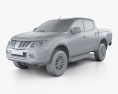 Mitsubishi L200 Triton Double Cab 2017 3d model clay render