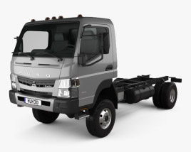 3D model of Mitsubishi Fuso Canter Chassis Truck 2016