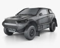Mitsubishi ASX Dakar Racing 2016 3D модель wire render