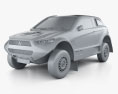 Mitsubishi ASX Dakar Racing 2016 3D 모델  clay render