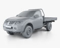 Mitsubishi Triton Cabina Singola Alloy Tray 2018 Modello 3D clay render