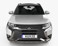 Mitsubishi Outlander PHEV 2018 Modello 3D vista frontale