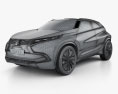 Mitsubishi XR-PHEV 2017 3D модель wire render