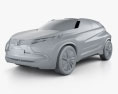 Mitsubishi XR-PHEV 2017 3Dモデル clay render