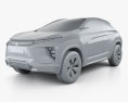 Mitsubishi eX 2015 3D-Modell clay render