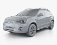 Mitsubishi ASX Outdoor 2018 3D-Modell clay render