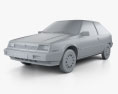 Mitsubishi Colt (Mirage) 1984 3D 모델  clay render