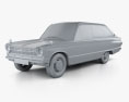 Mitsubishi Colt 1000F 3ドア 1966 3Dモデル clay render