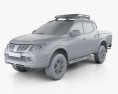 Mitsubishi L200 Geoseek 2017 3d model clay render