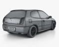 Mitsubishi Colt 3门 掀背车 2002 3D模型