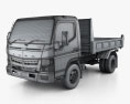 Mitsubishi Fuso Canter Tipper Truck 2015 Modelo 3D wire render