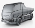 Mitsubishi Fuso Canter Eco D hybrid Truck 2008 3d model wire render