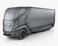 Mitsubishi Fuso Konzept II Truck 2013 3D-Modell wire render