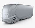 Mitsubishi Fuso Concept II Truck 2013 Modello 3D clay render